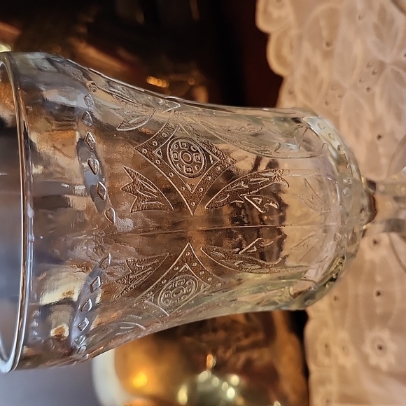 Set of 2 - Vintage Indiana Glass water goblets - Picture 2 of 6